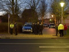 Polizeiaufgebot am Bismarckstein in Teterow